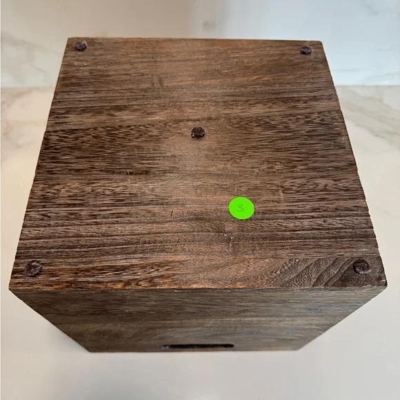 The Container Store Brentwood Storage Cube, Feathergrain, SMALL - Picture 2 of 6